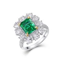 Emerald Halo Statement Ring
