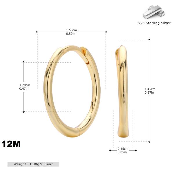 Gold-Tone Small Hoop Earrings