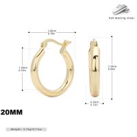 Gold-Plated Small Hoop Earrings