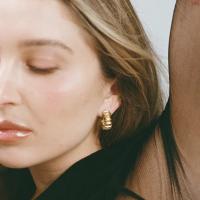 Gold Medium Hoop Earrings