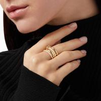 Two-Tone Pavé Stackable Rings
