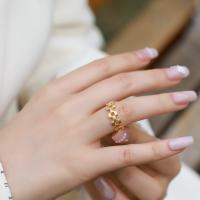 Gold Geometric Band Ring