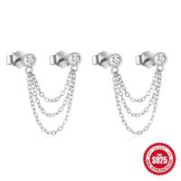 925 Silver Chain Ear Jackets