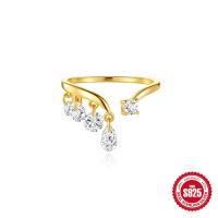 Gold-Plated Cubic Zirconia Charm Ring