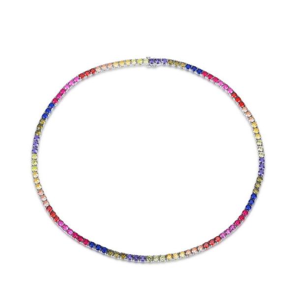 Rainbow Tennis Necklace