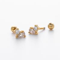 Gold-Tone Geometric Stud Earrings