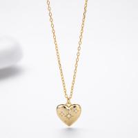 Gold-Tone Celestial Heart Pendant Necklace