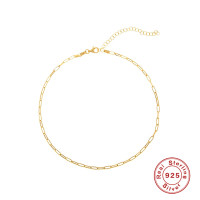 Gold-Plated Sterling Silver Chain Necklace