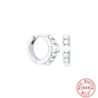925 Sterling Silver Huggie Earrings
