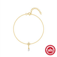 Gold-Plated Celestial Charm Bracelet
