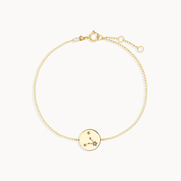 Gold-Plated Constellation Charm Bracelet