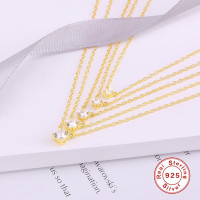 Gold-Plated Crown Pendant Necklaces