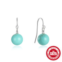Sterling Silver Turquoise Dangle Earrings
