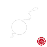 925 Silver Minimalist Adjustable Chain Bracelet