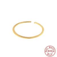 925 Silver Minimalist Open Band Ring