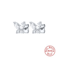 925 Silver Butterfly Stud Earrings