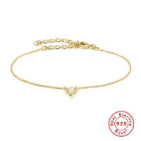 Gold-Tone Geometric Charm Bracelet