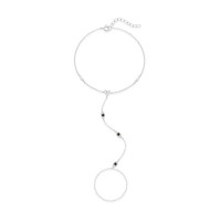 925 Silver Sapphire Lariat Necklace