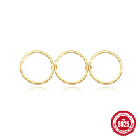 Gold-Tone Sterling Silver Link Design