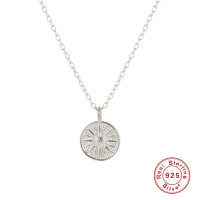 925 Silver Geometric Pendant Necklace