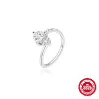 925 Silver Solitaire Cubic Zirconia Ring