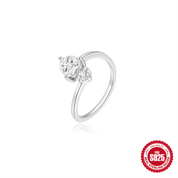 925 Silver Solitaire Cubic Zirconia Ring