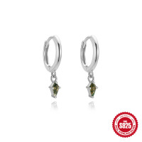 925 Silver Geometric Dangle Earrings