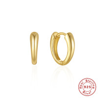 Gold-Plated Sterling Silver Huggie Earrings