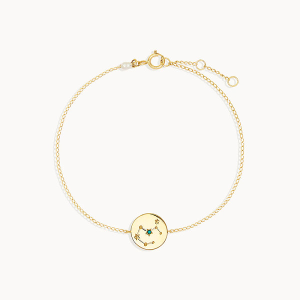 Gold-Plated Constellation Charm Bracelet