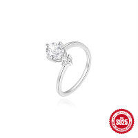 925 Silver Solitaire Cubic Zirconia Ring