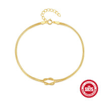 Gold-Plated Knot Choker Necklace