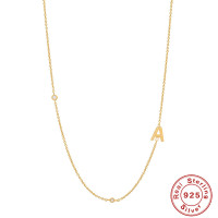 Gold-Tone Initial Pendant Necklace