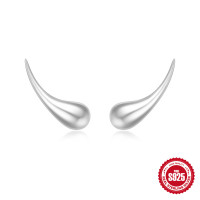 925 Silver Abstract Climber Earrings