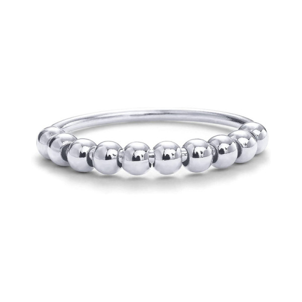 925 Silver Beaded Ring