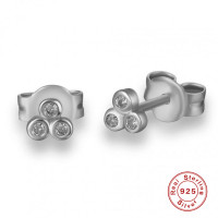 925 Silver Geometric Stud Earrings