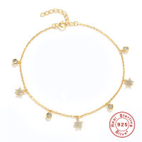 Gold-Plated Star Charm Bracelet