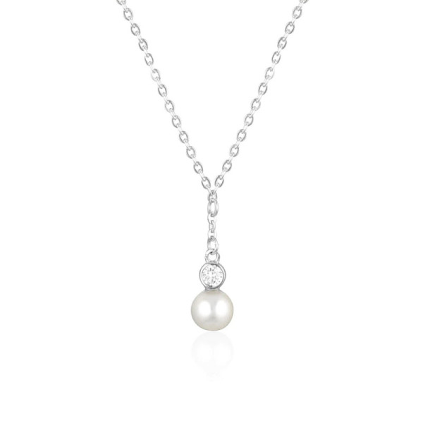 925 Silver Freshwater Pearl Pendant Necklace