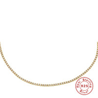 Gold-Tone Cubic Zirconia Tennis Necklace