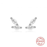 925 Silver Marquise Stud Earrings