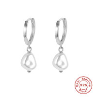 925 Silver Baroque Pearl Drop Earrings