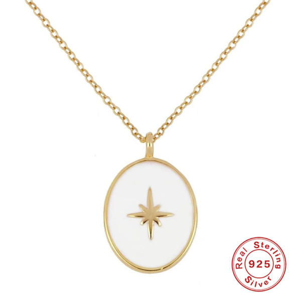 Gold-Plated Celestial Pendant Necklace