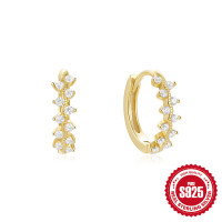 Gold-Plated Sterling Silver Huggie Earrings