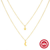 Gold-Finish Celestial Layered Necklace
