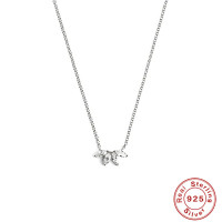 Sterling Silver Floral Pendant Necklace