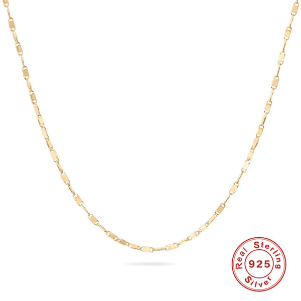 Gold-Tone Delicate Chain Necklace
