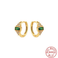 Gold-Plated Sterling Silver Huggie Earrings