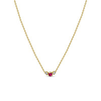 925 Silver Ruby Pendant Necklace