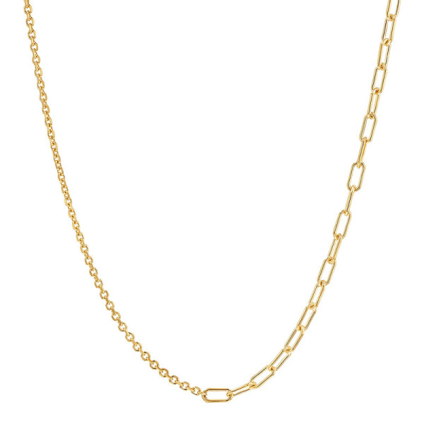 Gold-Tone Minimalist Chain Necklace