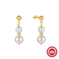 925 Silver Pearl Drop Earrings