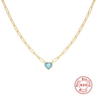 Gold-Plated Heart Pendant Necklace